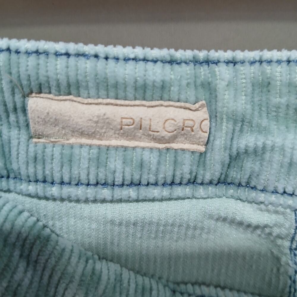 Anthropologie Pilcro The Icon Corduroy Jeans Pants Size 34 Green Flare Low Rise - Picture 6 of 16